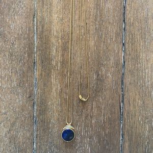 Madewell Long Blue Pendant Necklace